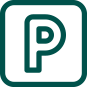 Privater und eingezäunter Parkplatz
